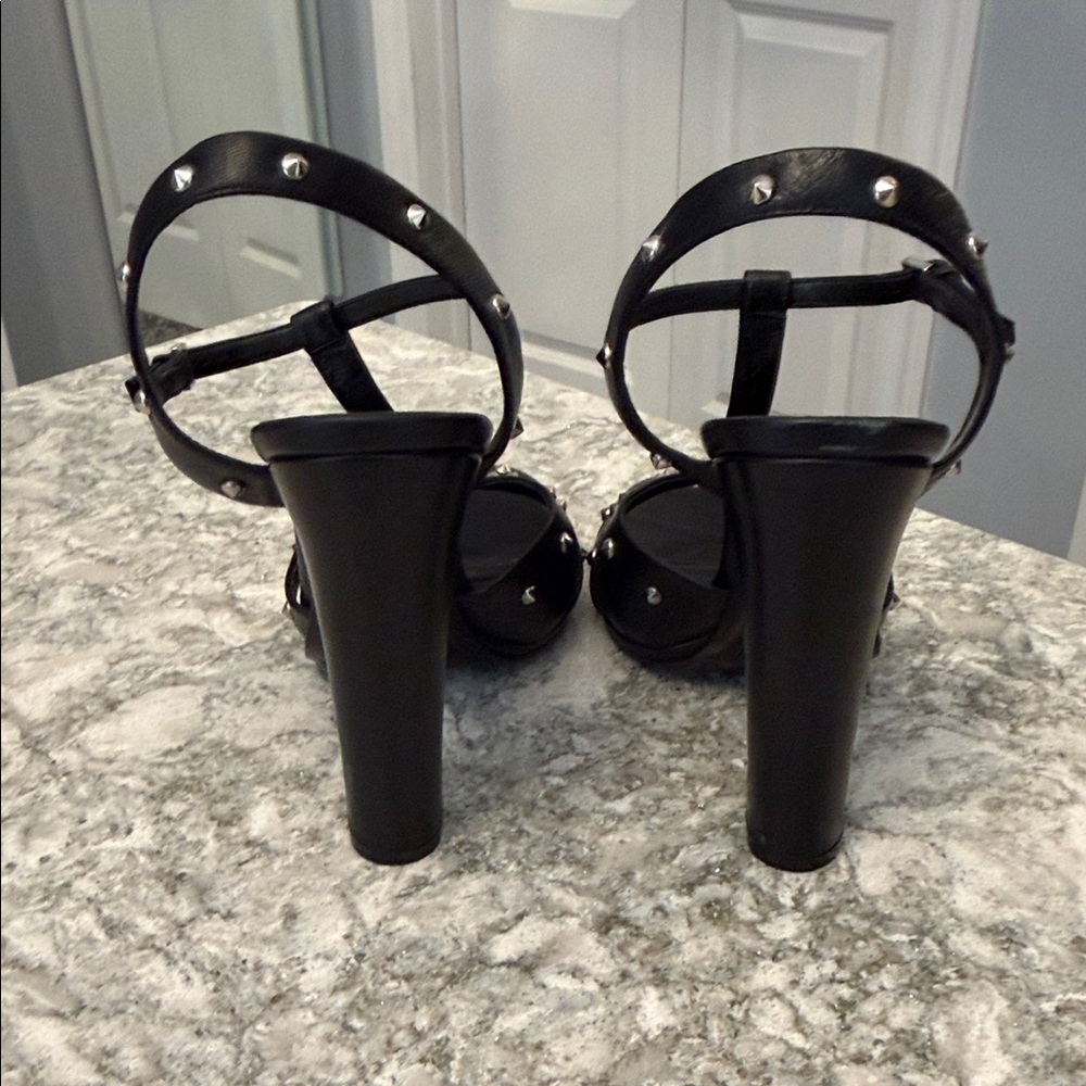 Gucci Black Studded Heels - Picture 3 of 5